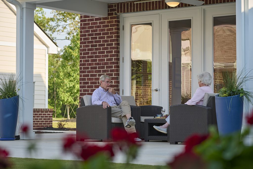 Each apartment cluster surrounds a landscaped common courtyard with livable porches to enhance outdoor recreation and socializing with neighbors.