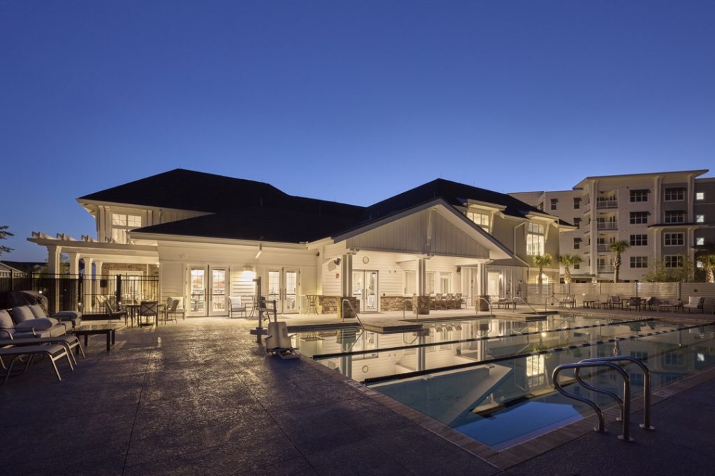 Vicar’s Landing considered an indoor aquatics center, but decided an outdoor pool was better suited to a resort lifestyle.