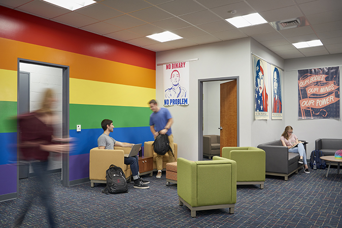 F&M College's Sexuality & Gender Alliance space 